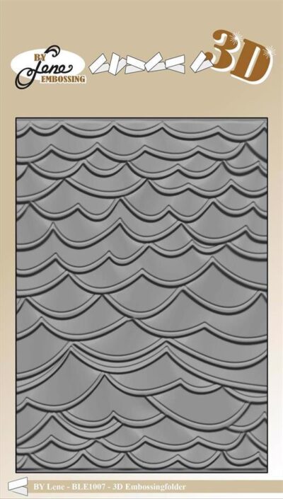 ble1007 by lene embossing folder Waves Bølger Hav