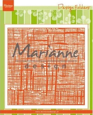marianne design embossing folder df3453 Linnen