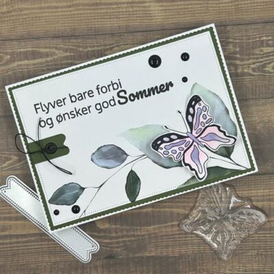 131545 Barto Design Clearstamp God Sommer stempel stempler sommerfugle butterfly god sommer flyver bare forbi tekster