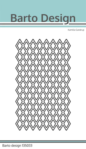 135033 Barto Design die Harlekin harlequin ternet mønster espalier hegn