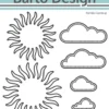 135035 Barto Design die Sun & Clouds cutting die sol skyer