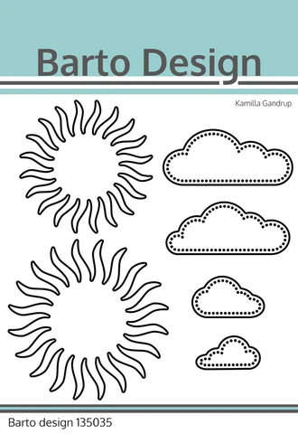135035 Barto Design die Sun & Clouds cutting die sol skyer