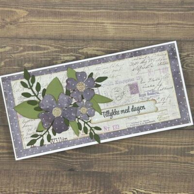 135036 Barto Design die Flower & Leaves cutting die blomster spellbinders be bold blooms grene blade pynt