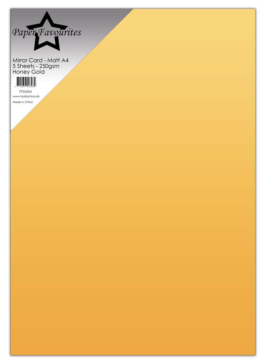 paper-favourites-mirror-card-mat-honey-gold-pfss004 Metallisk karton honningguld Metallic Matte Guld