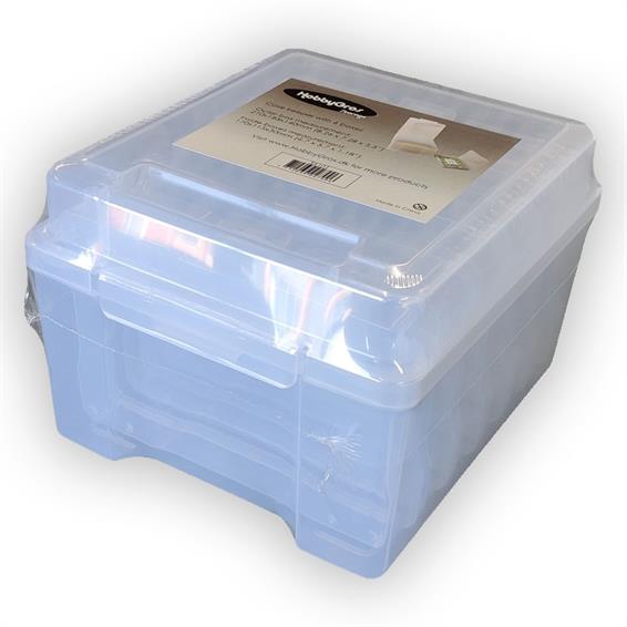 hobbygros-storage-case-keeper-w-6-boxes-ss101 Opbevaringsbokse låg Shakerfyld Scrapopbevaring Scraprester Inddeling Overblik
