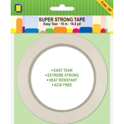 661003 JEJE Super Strong Tape 9mmx15m 3.3289 super stærk tape til bokse og æsker dobbeltklæbende tape