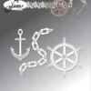 BLD1568 By Lene dies Sailing Accessories #2 cutting die kæder anker ror chains anchor