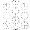 CA3185 Marianne Design stickers Clockwork klistermærker urværk