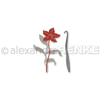 D-AR-FL0230 Alexandra Renke dies Vanilla Blossom set vanilje blomster vaniljestang vanilie