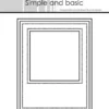 SBD317 Simple and Basic die Polaroid cutting die polaroid foto instax