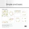 SBP717 Simple and Basic papers Spring Feelings blomster kranse roser karton papir blokke