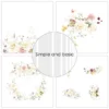 SBP717 Simple and Basic papers Spring Feelings blomster kranse roser karton papir blokke