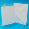 386568 Card/Envelopes A6 Deckled White 283 kortbase bøttekant