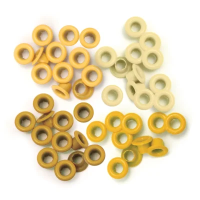 41575-6 We R Memory Keepers Standard Eyelets Yellow 60 pcs. gule lysegul eyelets crop-a-dile