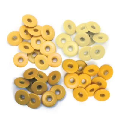 41587-9 We R Memory Keepers Wide Eyelets 32 pcs Yellow gullige karrygul ekstrabrede eyelets WRMK