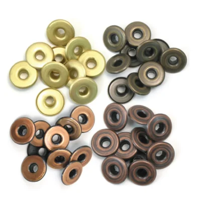 41595-4 We R Memory Keepers Wide Eyelets 32 pcs Copper Warm Metal guld metallisk kobber sort