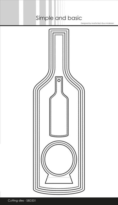 simple-and-basic-die-wine-bottle-tag-sbd331 Vinflaske Vintag Tillykke Jubilæum