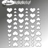 BLA001 By Lene Enamel Heart Transparent 54 pcs. hjerter enamel