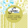 BLP227 By Lene Paperpad Summer Love papir karton blok blomster margueritter prikker polkaprikker polkadots