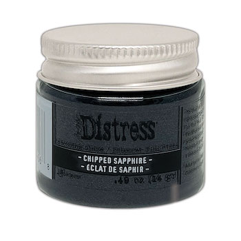 TDE84068 Tim Holtz Distress Embossing Glaze Chipped Sapphire mørkeblåt embossing pulver
