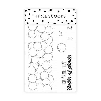 TSSM0246 Three Scoops stempel Du får mig til at boble af glæde stempler tyggegummi tyggegummibobler tyggegummimaskine