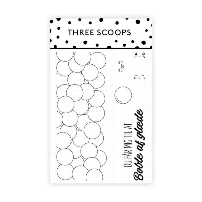 TSSM0246 Three Scoops stempel Du får mig til at boble af glæde stempler tyggegummi tyggegummibobler tyggegummimaskine