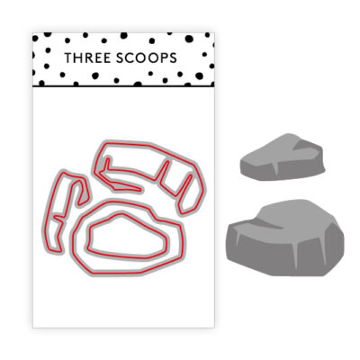 TSCD0259 Three Scoops die Sten rock cutting die