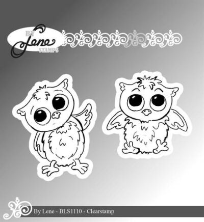 BLS1110 By Lene clearstamp Owls-1 stempel stempler ugler student