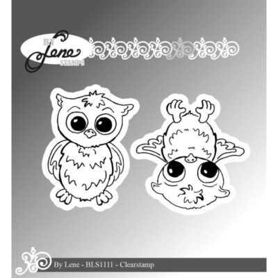 BLS1111 By Lene clearstamp Owls-2 ugler stempel stempler