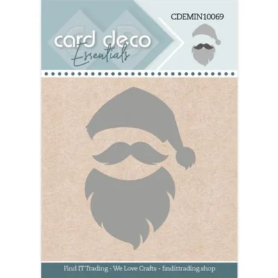 CDEMIN10069 Card Deco Mini Dies Santa julemanden cutting die skæg nissehue overskæg mustache