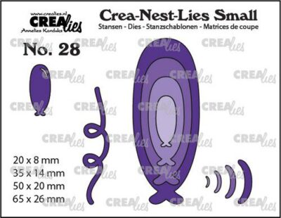 CNLS28 Crealies Crea-nest-Lies Small Elongated balloons aflange balloner fest party balloons