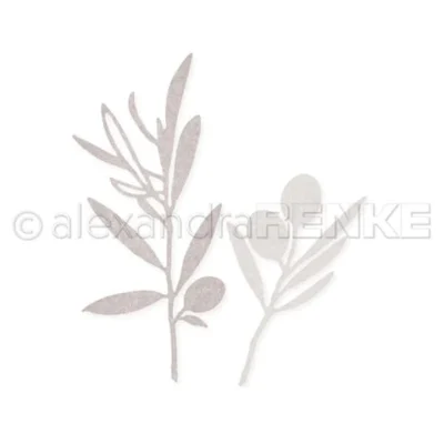 D-AR-C0009 Alexandra Renke Dies Olive Branches olivengrene oliven krydderurter krydderier