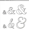 SBD339 Simple and Basic die Ampersand & tegn et og tegn ikoner