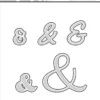 SBD340 Simple and Basic die Ampersand - Outline for SBC161 cutting die & tegn stempel stempler die til stempel