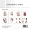 SBP520 Simple and Basic Design Papers Organic Shapes organiske former firkanter cirkler glimmer glitter