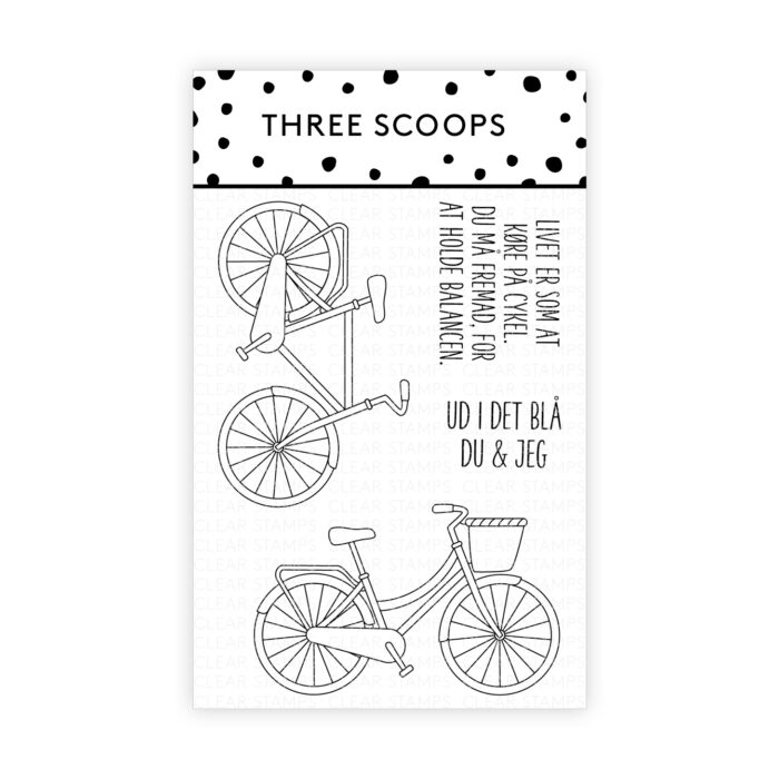 Three Scoops STEMPEL TSSM0259 - Cykler Bedstemorcykel Balance Hygge Cykeltur Forkurv