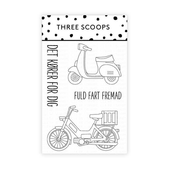 Three Scoops STEMPEL TSSM0260 - Knallert & Scooter Puch Maxi Puck Mælkekasse Vespa