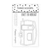 Three Scoops STEMPEL TSSM0262 - Campingvogn Campist sommerferie ferietur køretur