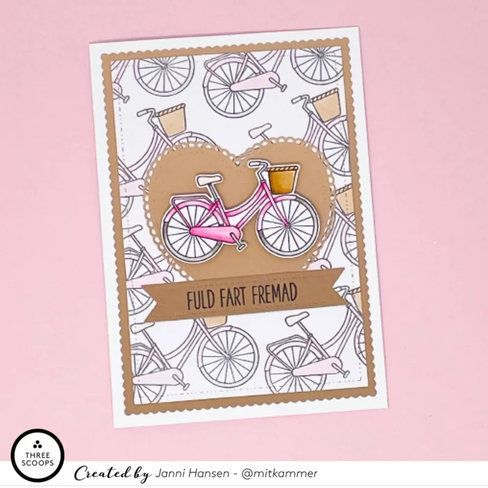 Three Scoops STEMPEL TSSM0259 - Cykler Bedstemorcykel Balance Hygge Cykeltur Forkurv