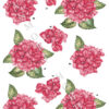 13656 Danmore Hobby Dan Design 3D ark Lyserøde Blomster klippeark hortensia