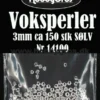 14100 Voksperler 3 mm ca. 150 stk SØLV pynt
