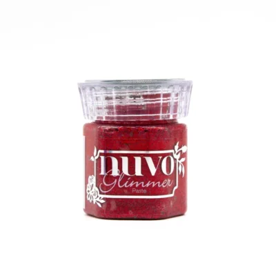 1550N Nuvo Glimmer Paste Sceptre Red glitter paste rød