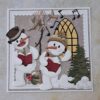 By Lene die - BLD1592 "Snowman" snemand høj hat, stok, halstørklæde og gulerodsnæse.