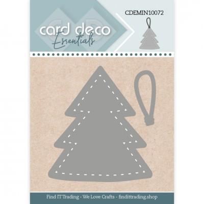 Card deco mini dies juletræ med ophæng julepynt