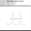 SBC162 Simple and Basic clearstamp Glædelig Jul tekster jul