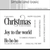 SBC164 Simple and Basic clearstamp Merry Christmas juletekster engelsk glædelig jul god jul