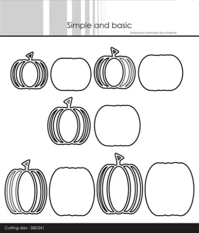 SBD341 Simple and Basic die Pumpkins græskar