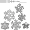 SBD342 Simple and Basic die Snowflakes snefnug iskyrstaller