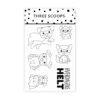 ThreeScoops_STEMPEL_TSSM0265_SuperhelteKæledyr_55kr stempel stempler superhelte katte hamster mus hunde marsvin