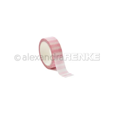 Wt-AR-FL0093 Alexandra Renke washi tape Sakura Streifen lyserøde striber kirsebærblomst farvet rosa